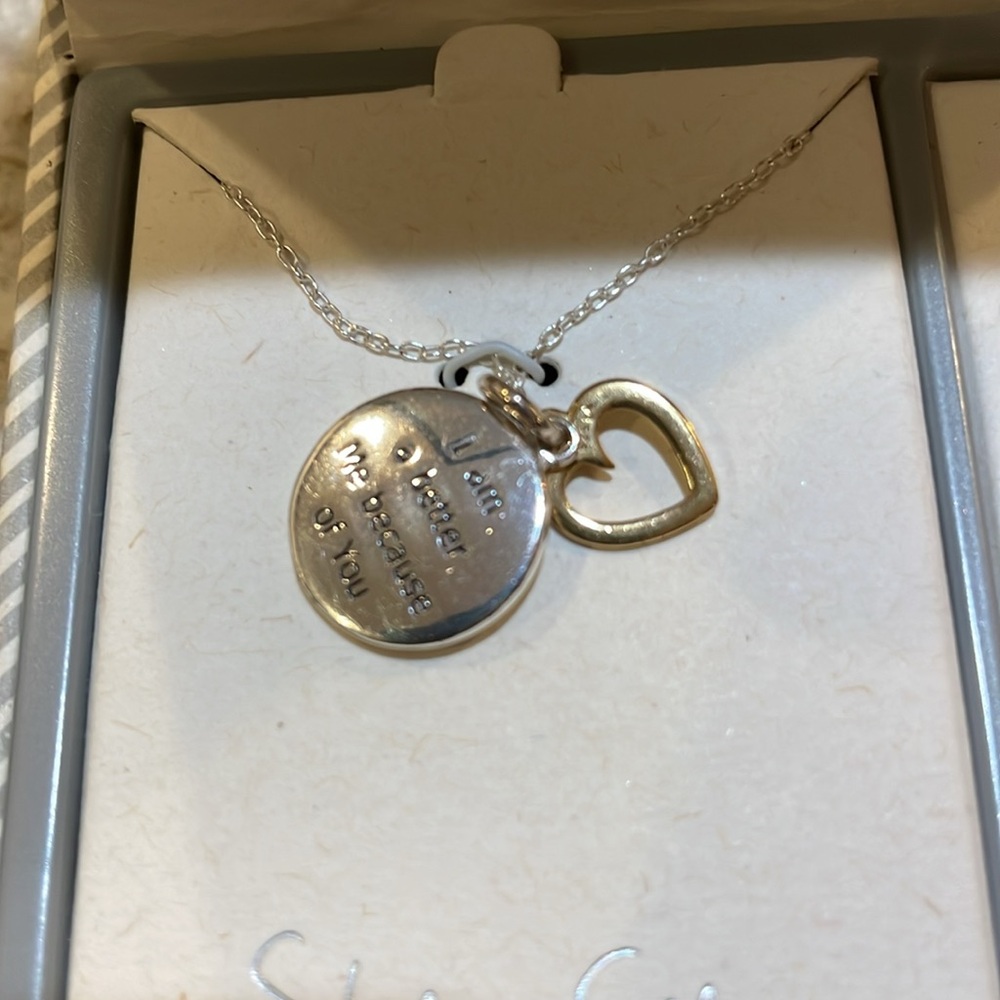 Straight from the heart necklace, sterling silver NEW - Picture 6 of 8